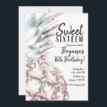 Convites Festa de 16 Anos Doce Abacaxi Tropical Rosa<br><div class="desc">Personalize para qualquer evento.</div>