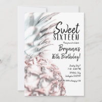 Festa de 16 Anos Doce Abacaxi Tropical Rosa