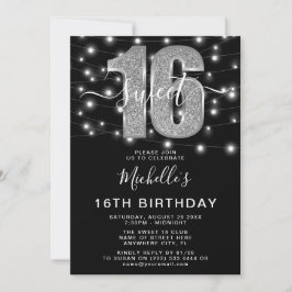 Convites Festa de 16 Anos - Foto de Aniversário Moderno