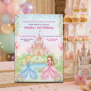Convites Festa de 2º Aniversário da Princesa Castelo Real