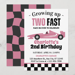 Convites Festa de 2º Aniversário da Two Fast Girl