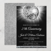 Festa de 25º Aniversário de Casamento Bola de Disc
