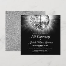 Festa de 25 Anos de Casamento Bola de Discoteca Pr