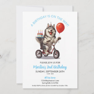 Convites Festa de 2 anos de idade da Bicicleta do Malamute 