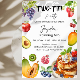 Convites Festa de 2 anos do Menino Fruity Two-TTI