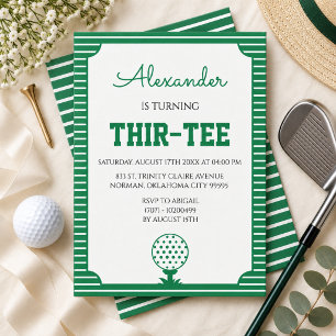 Convites Festa de 30 Anos do Green Stripes Golf
