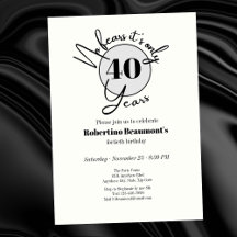 Festa de 40 anos engraçada e sem medos