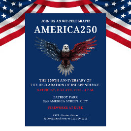 CONVITES FESTA DE 4 DE JULHO DA AMÉRICA250