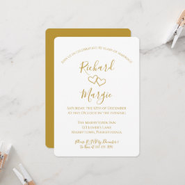 Convites Festa de 50ª Festa de Aniversário de Casamento Des