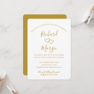 Convites Festa de 50ª Festa de Aniversário de Casamento Des