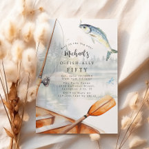 Festa de 50 Anos com Tema de Pesca O-Fish-Ally