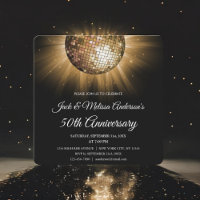 Festa de 50 Anos de Casamento Bola de Discoteca Do