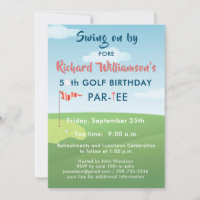 FESTA DE 50 ANOS DE GOLFE COM HORÁRIO DE TEE