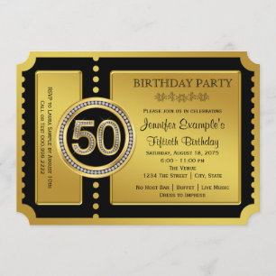 Convites Festa de 50 Anos do Bilhete de Ouro