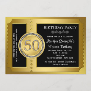 Convites Festa de 50 Anos do Bilhete de Ouro