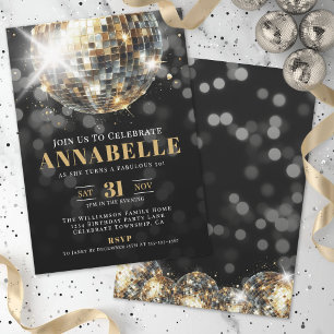 Convites Festa de 50 Anos do Black Gold Adult