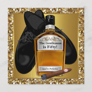 Convites Festa de 50 Anos do Homem Perfeito