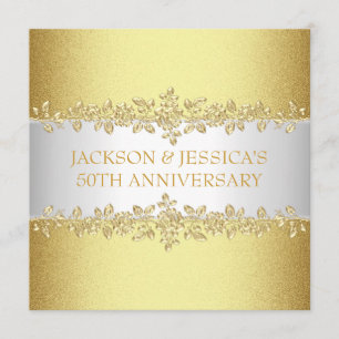 Convites Festa de 50 anos dos Rosas Dourados elegantes