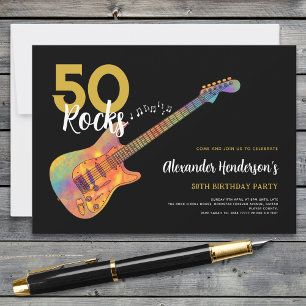 Convites Festa de 50 Anos Rock and Roll