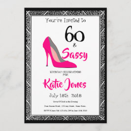 Convites Festa de 60 anos 60 e Sassy