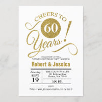 Festa de 60 Anos de Casamento - Dourado Branco