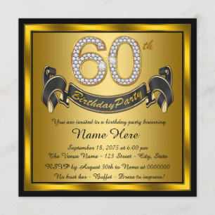 Convites Festa de 60 Anos de Ouro