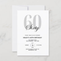 Festa de 60 Anos Minimal Chic
