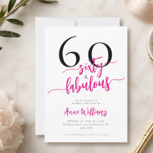 Festa de 60 anos moderna e fabulosa em rosa
