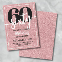 Festa de 60 Anos Rose Gold