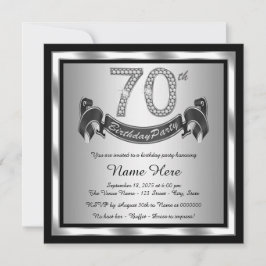 Convites Festa de 70 Anos de Prata