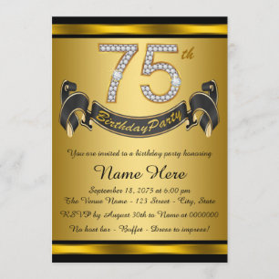 Convites Festa de 75 Anos de Ouro