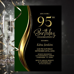 Convites Festa de 95 Anos do Black Gold Green