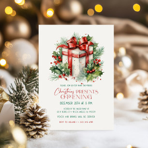 Convites Festa de Abertura de Natal Presente