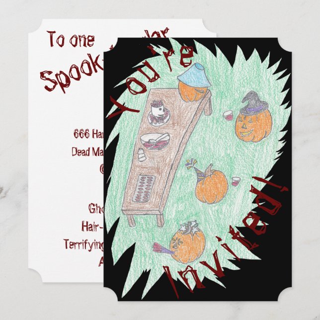 Convites Festa de Abóbora! (Frente/Verso)