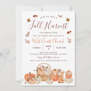 Convites Festa de Abóbora da Colheita de Outono, Comunidade