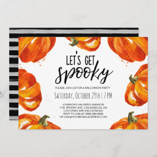 Convites Festa de Abóbora do Dia das Bruxas do vamos