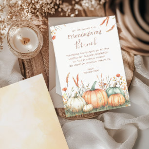 Convites Festa de Ação de Graças Friendsgiving