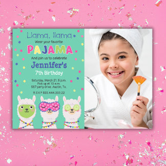 Convites Festa de ama pajama, sonâmbulo, Foto