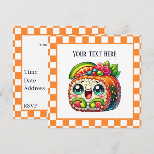 Convites Festa de amantes de sushi