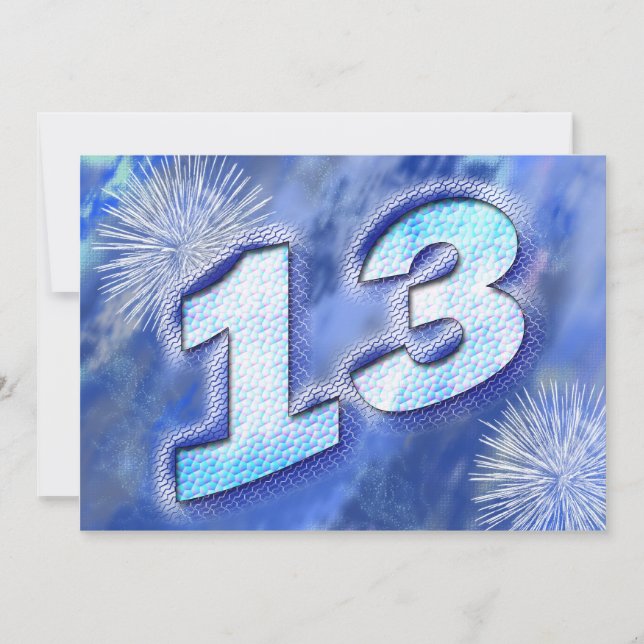 Convites festa de aniversário 13 (Frente)