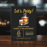 Convites Festa de aniversário 30 Whiskey Charuto Bourbon<br><div class="desc">Levante um copo para celebrar ao estilo com este Convite de aniversário de Whiskey Bourbon Adulto. Com uma design russa, mas sofisticada, inspirada em rótulos clássicos de uísque, este convite é perfeito para entusiastas de bons espíritos. Com uma tipografia ousada e tons ricos e terríveis, ele define o clima para...</div>