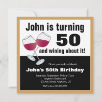 Festa de aniversário 50ª Vinho