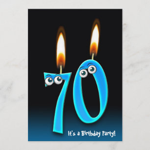 Convites Festa de aniversário 70