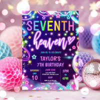 Festa de aniversário 7 Heaven Neon Glow