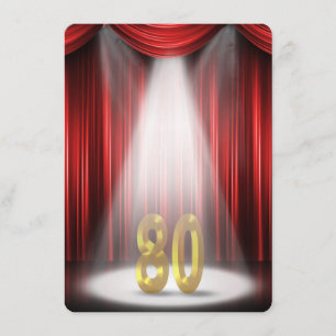 Convites Festa de aniversário 80