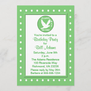 Convites Festa de aniversário adulta engraçada do pássar