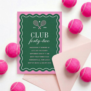 Convites Festa de Aniversário Adulto no Clube de Tênis Verd