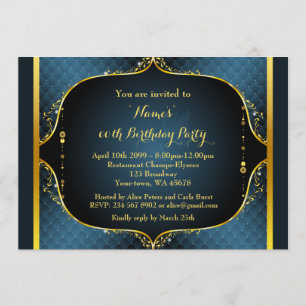 Convites Festa de aniversário alguma idade, grande estilo