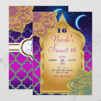 Festa de Aniversário Árabe Noites Glam Dourado Rox