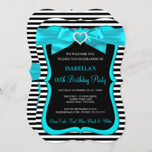 Convites Festa de aniversário Arco azul-lacrimogêneo branc